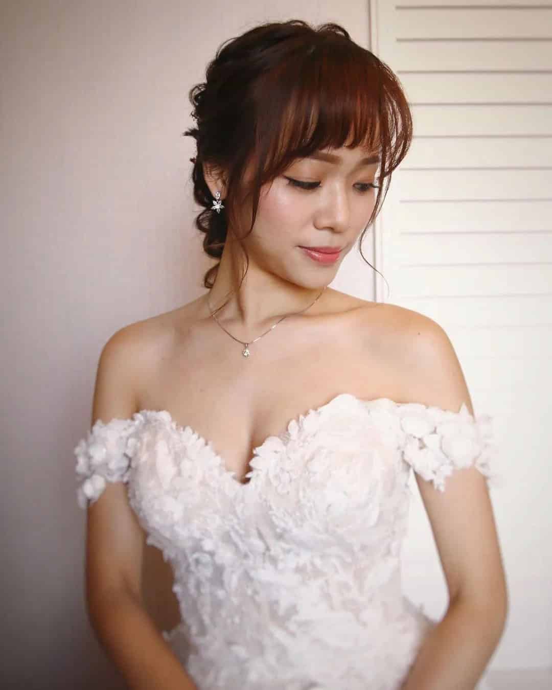 Asian Bangs for Wedding