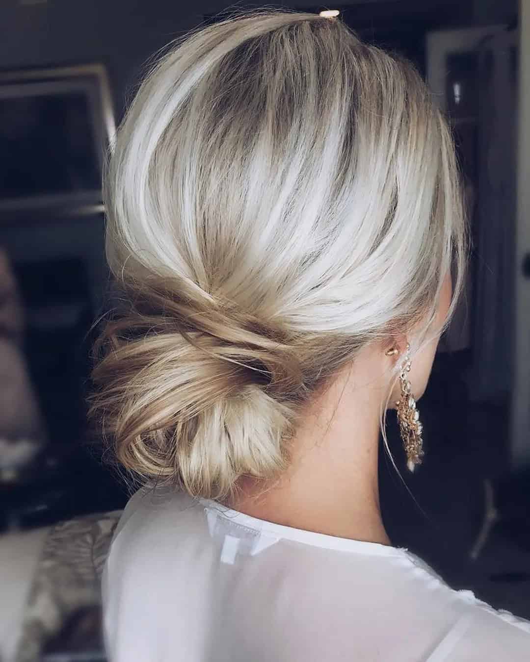 Messy Updos For Bohemian Brides