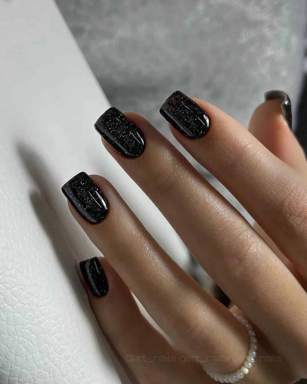 Black Wedding Nails