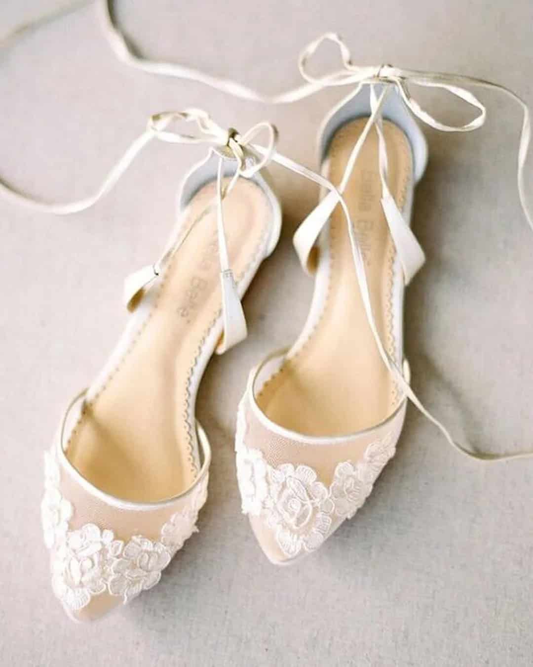 Flats Wedding Shoes For Bride