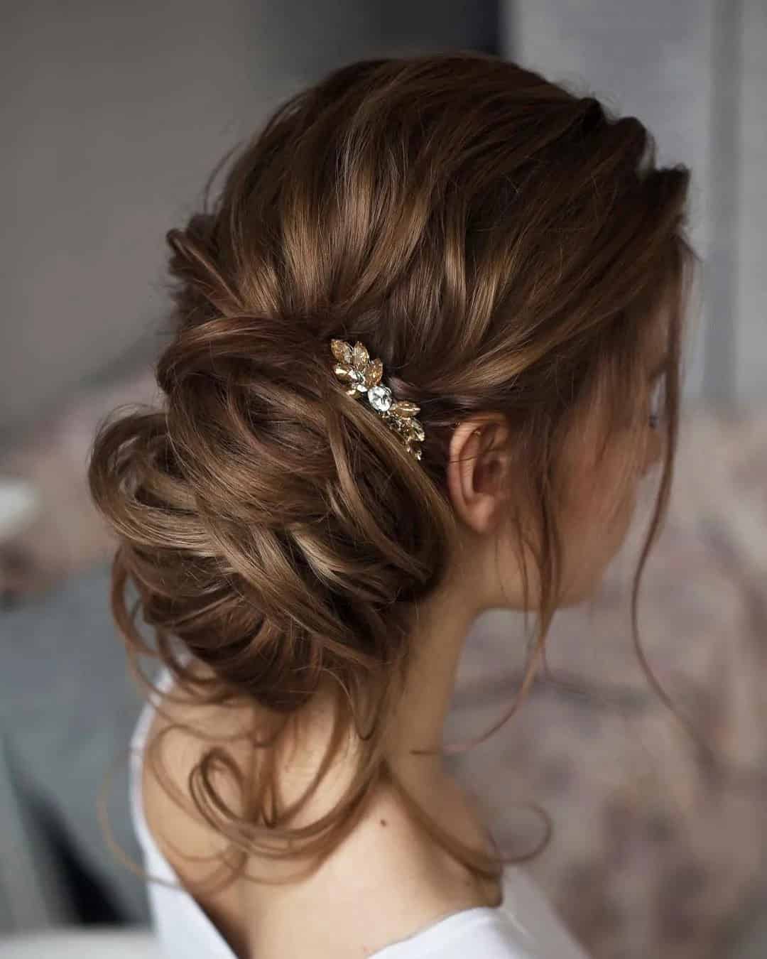 Side Updos For Charming Brides