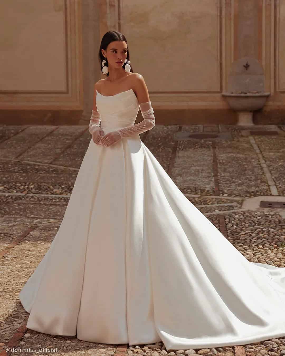 Simple Wedding Dresses Ball Gown Style