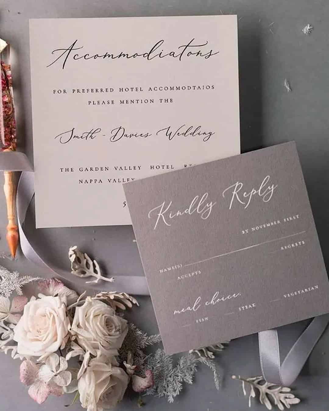 DIY lace wedding invitations