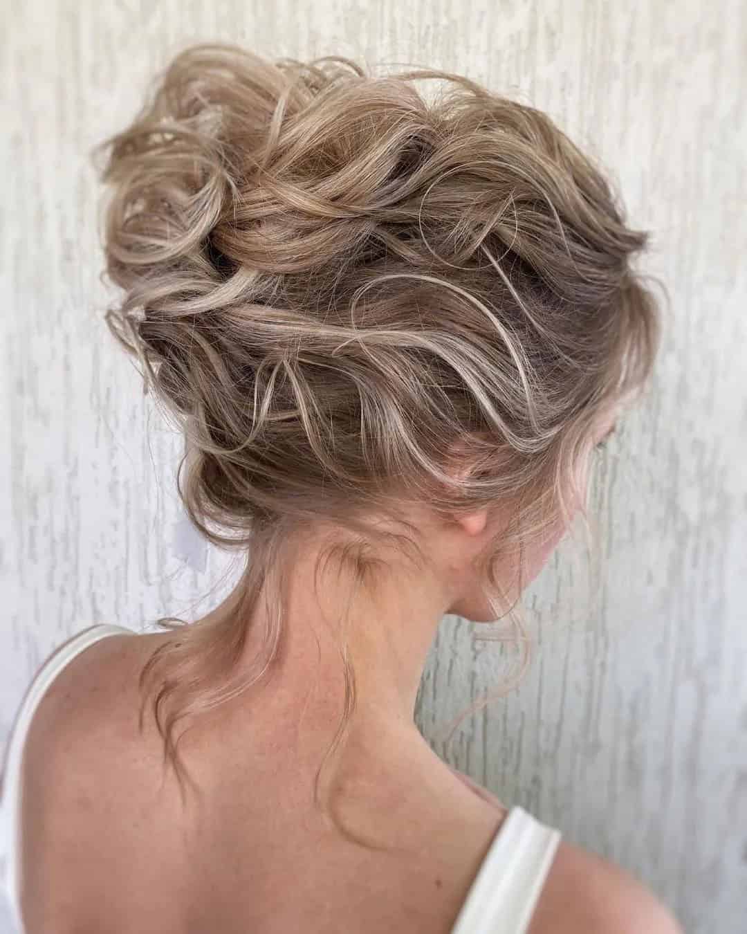 Short Curly Hair Updos For Wedding