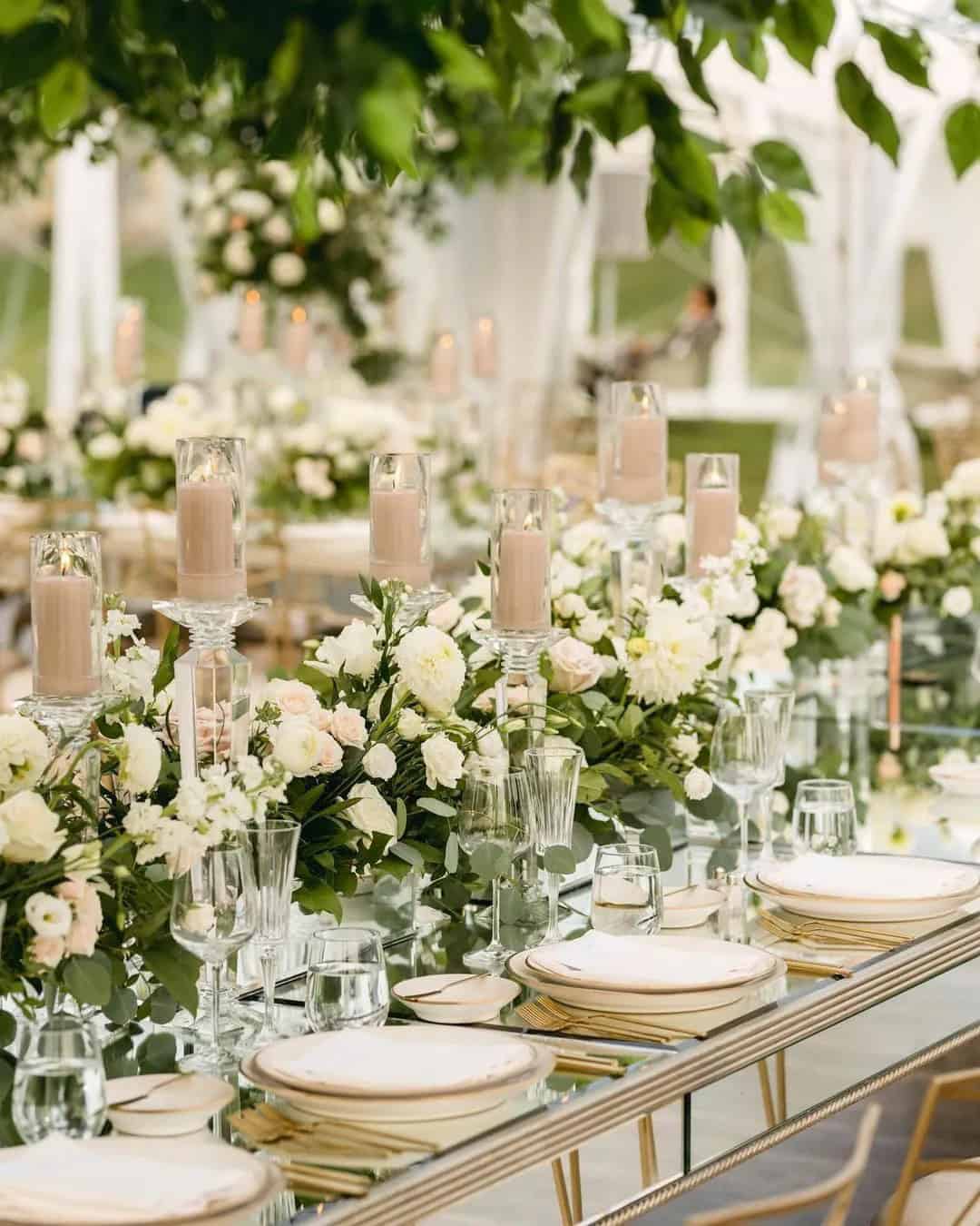 Wedding Table Decor Ideas With Greenery