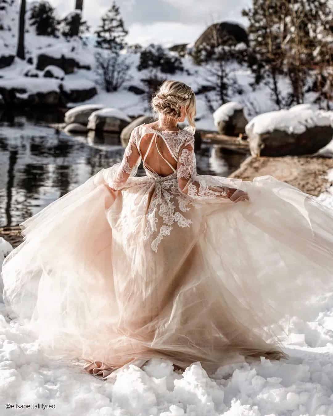 Long-Sleeve Winter Wedding Dresses