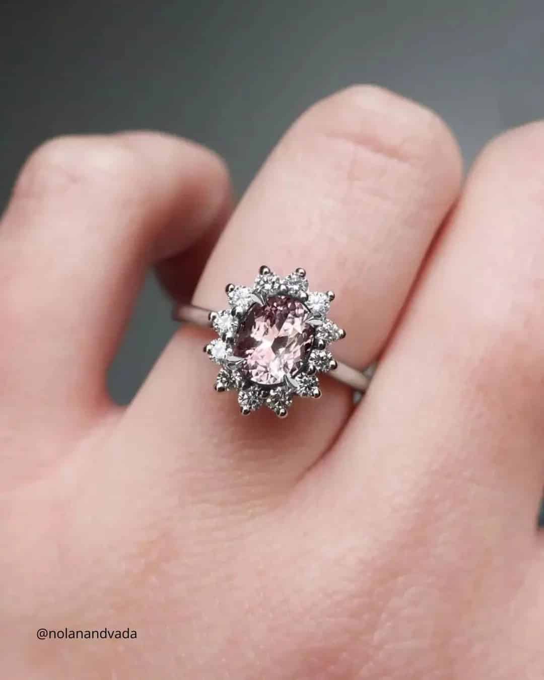 Vintage Morganite Engagement Rings