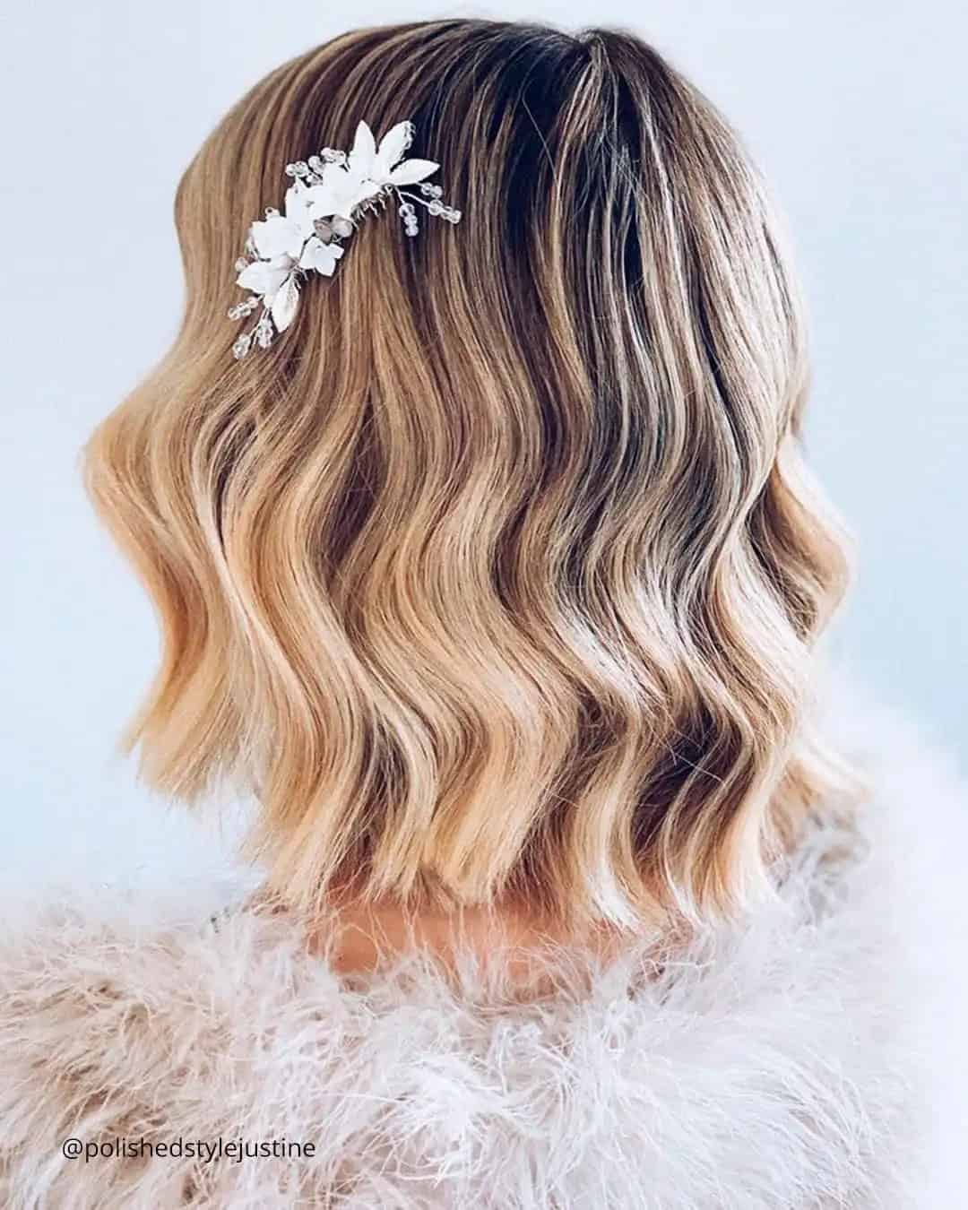 Beach Bridal Ideas For Short Hair