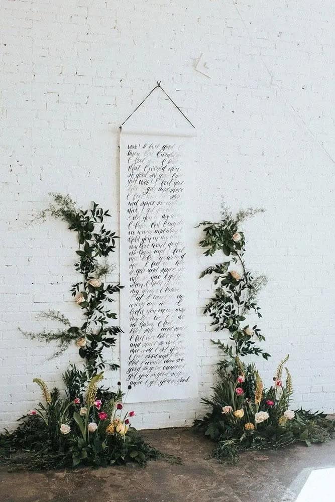 Calligraphy Wedding Decorations