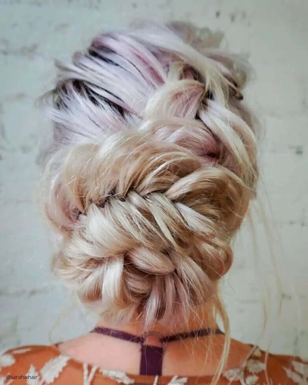 Easy Textured Swept-Back Updos