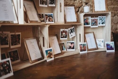 Polaroids and seating charts