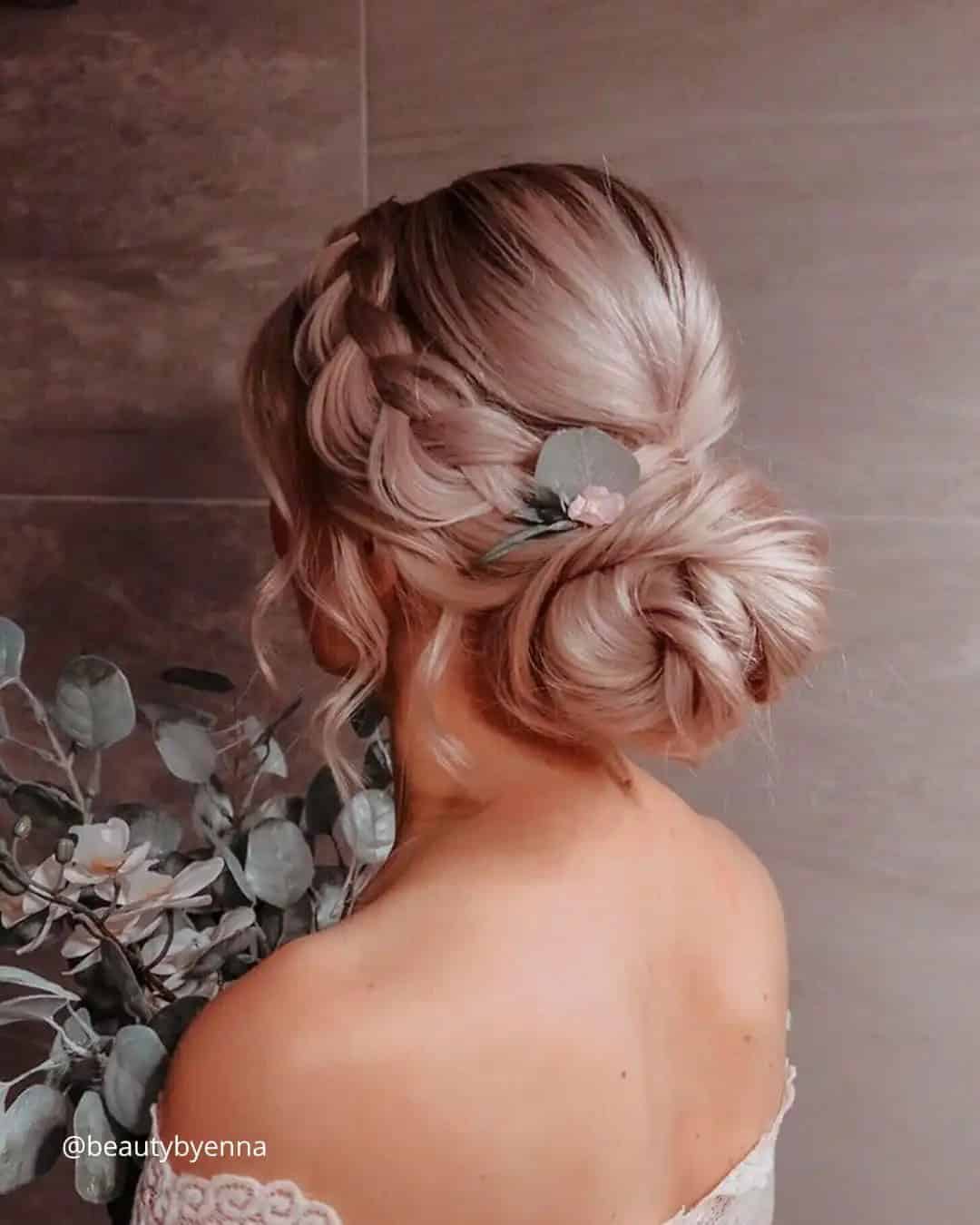 Braided Bun Hairstyles for Wedding