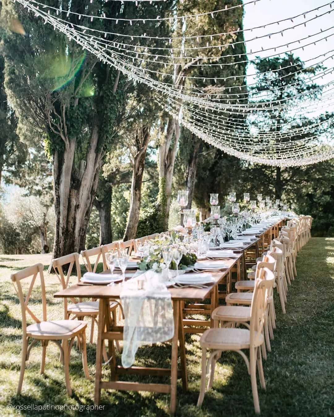 Forest Wedding Reception Decor