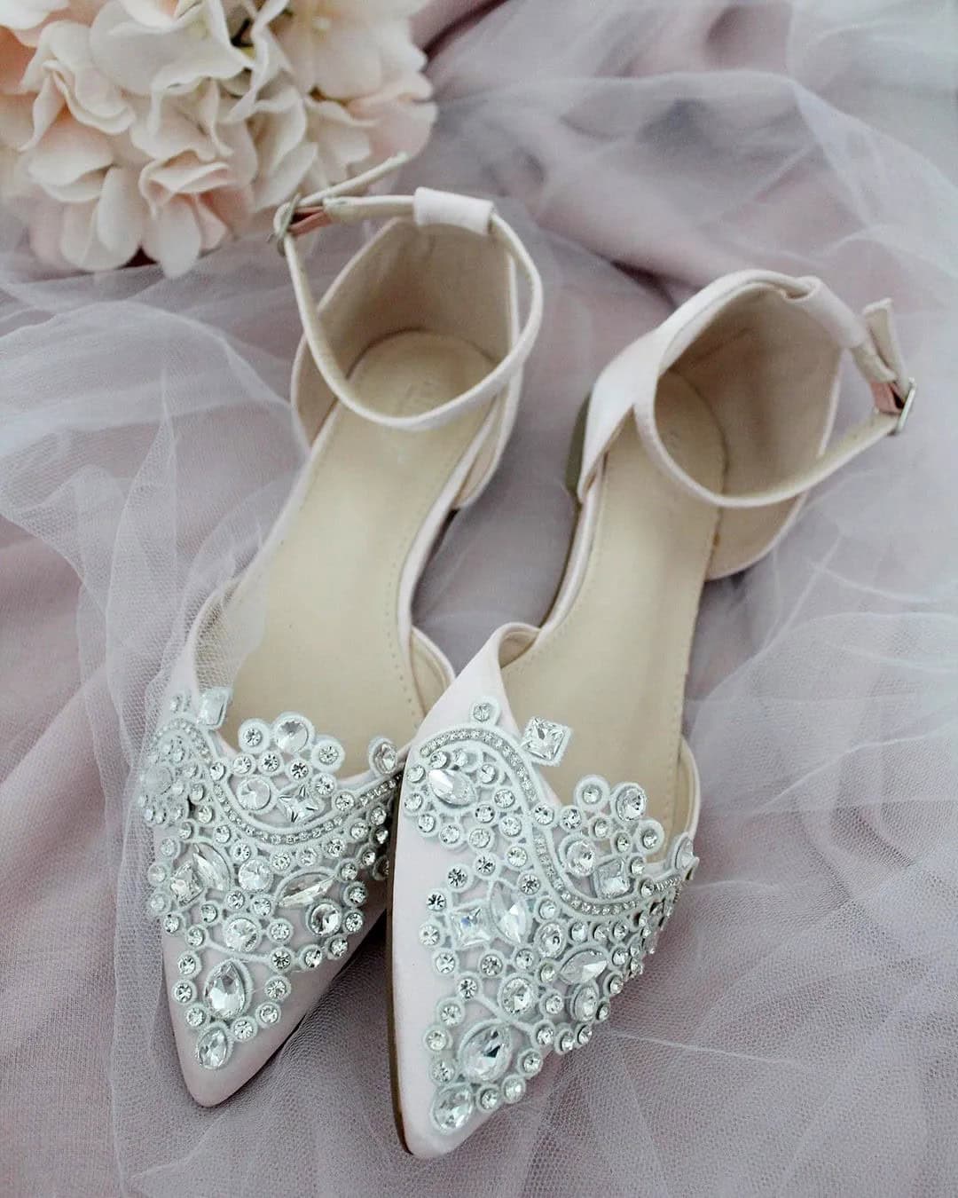 Rhinestone Flats For Wedding