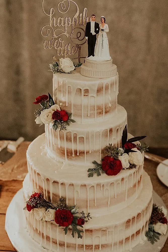 Burgundy Wedding Cakes