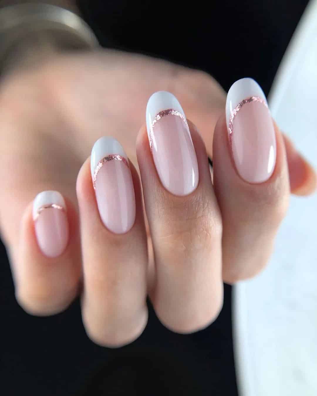 French Manicure For Almond Nails