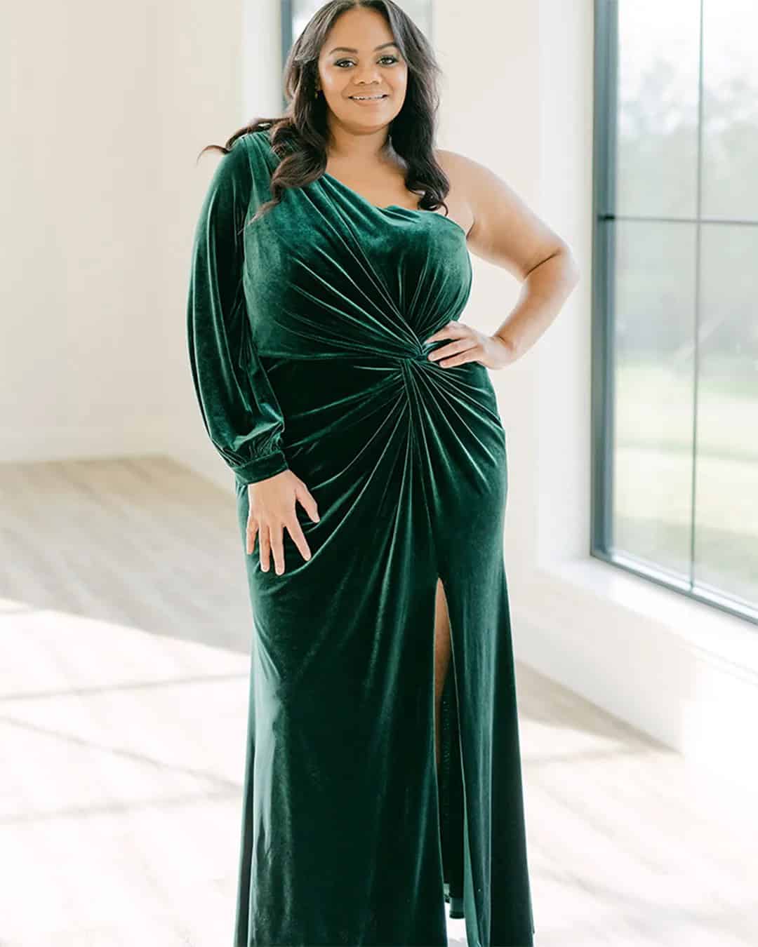 Emerald Green Bridesmaid Dresses Plus Size