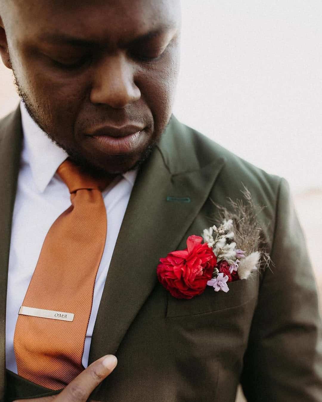 Terracotta Suits For Groom