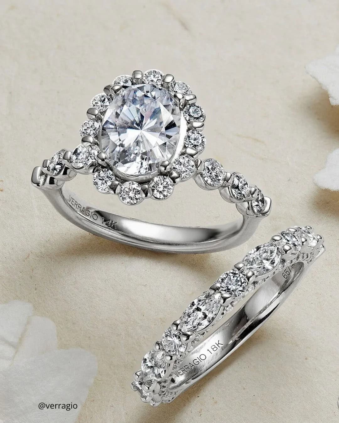 Oval Rings In Wedding Sets