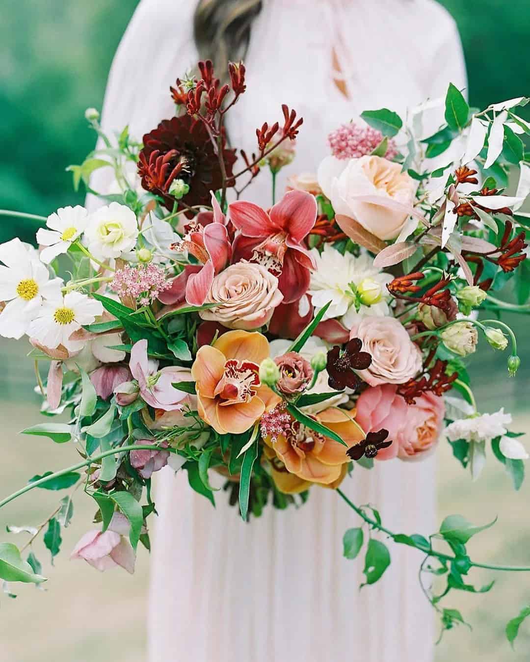 Rust Wedding Bouquets