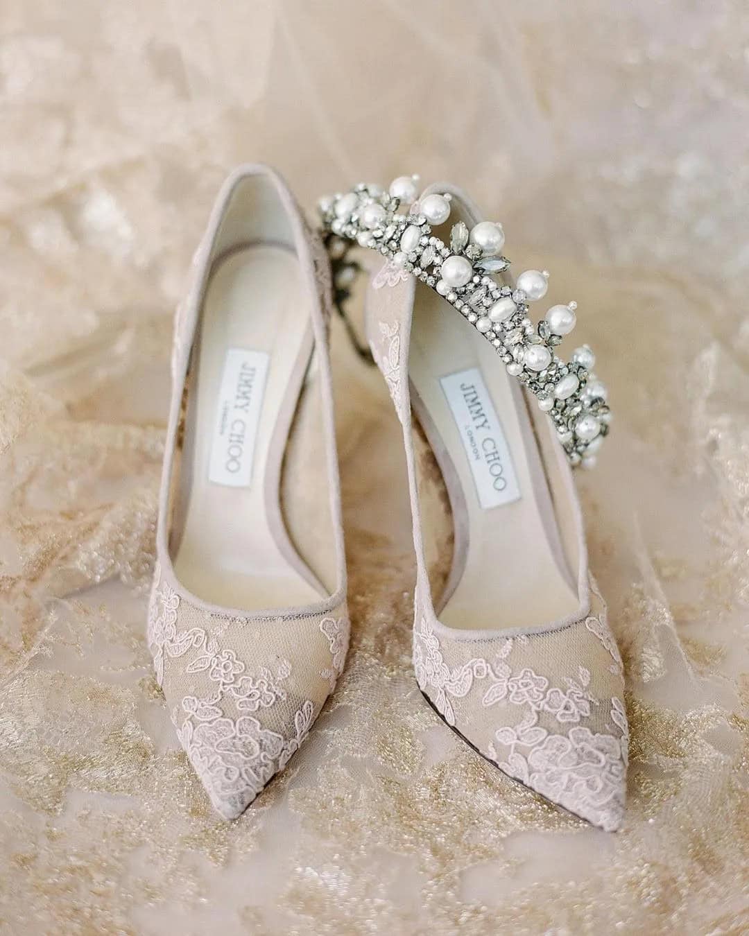 Lace Heels For A Wedding