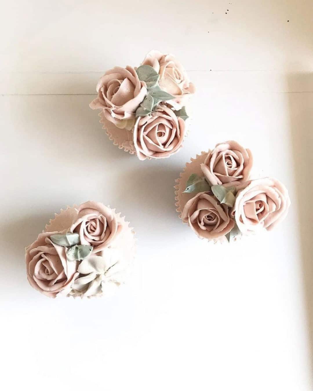 Rosy Chocolate Wedding Cupcakes