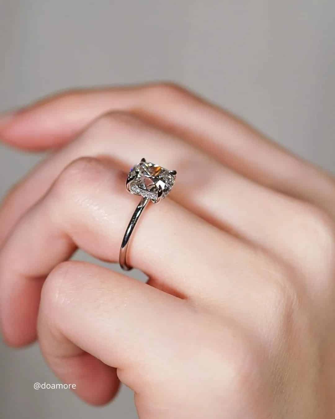 Princess Cut Solitaire Engagement Rings