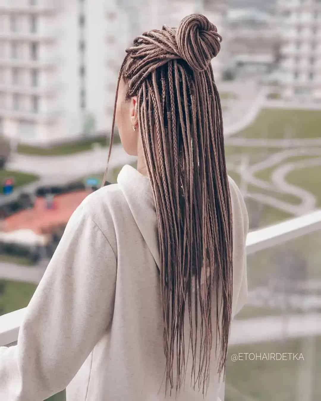 Bridal Half Up Half Down Dreadlocks