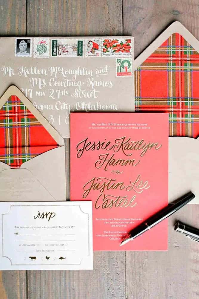 Unique Winter Wedding Invitations