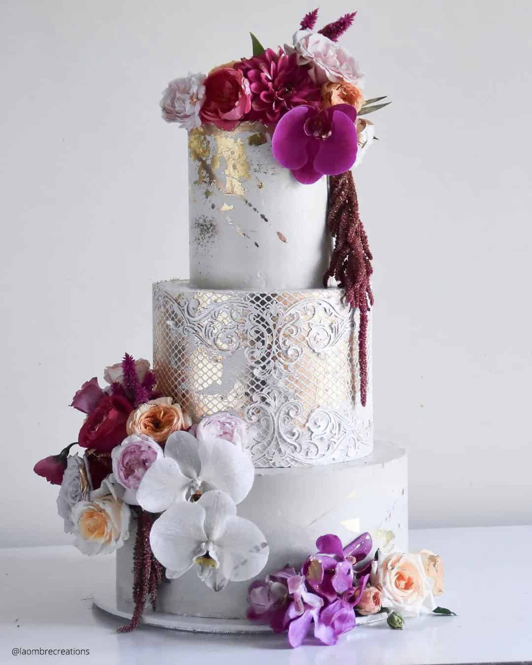 Lace Cakes For Wedding