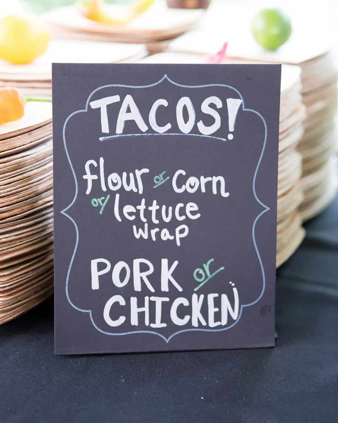 Taco Bar Sign