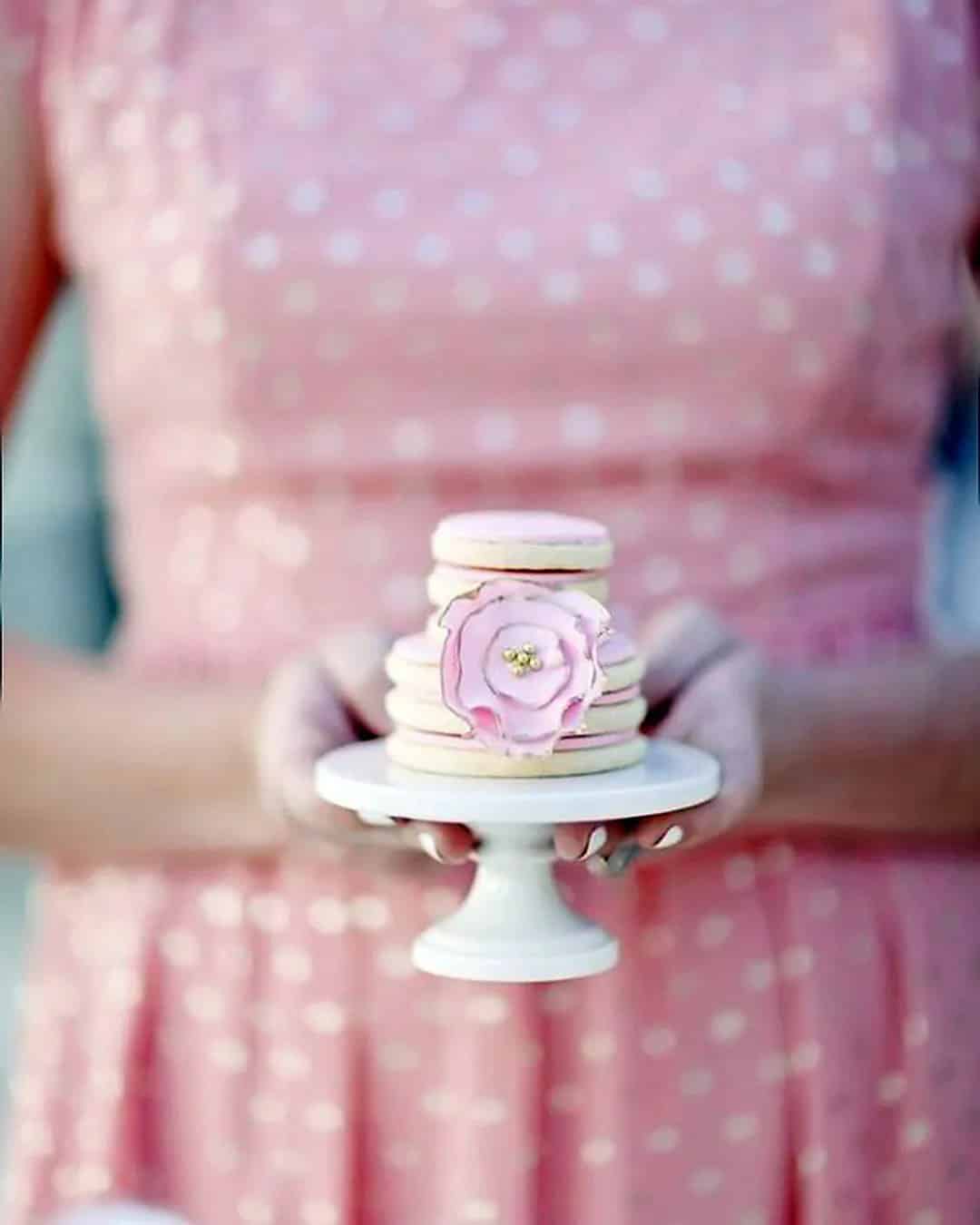 Delicate Rose Stacked Cookies