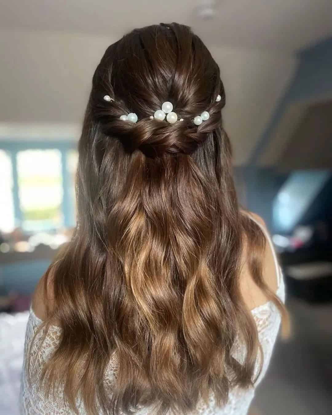 Simple Bridal Barrette