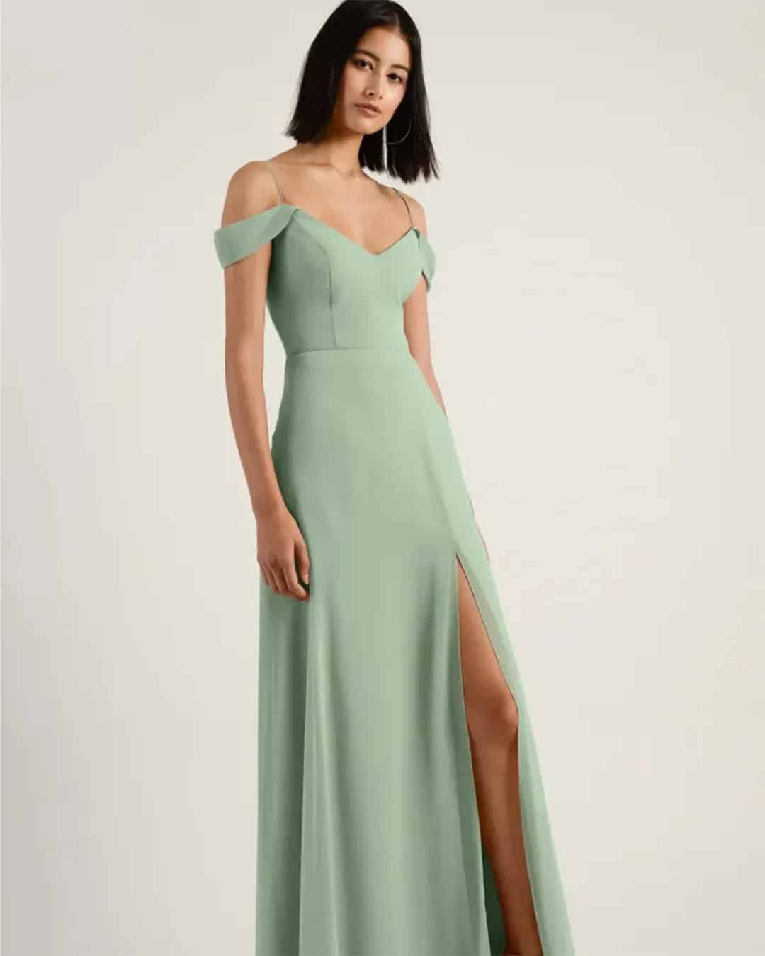 Chiffon Sage Green Bridesmaid Dresses