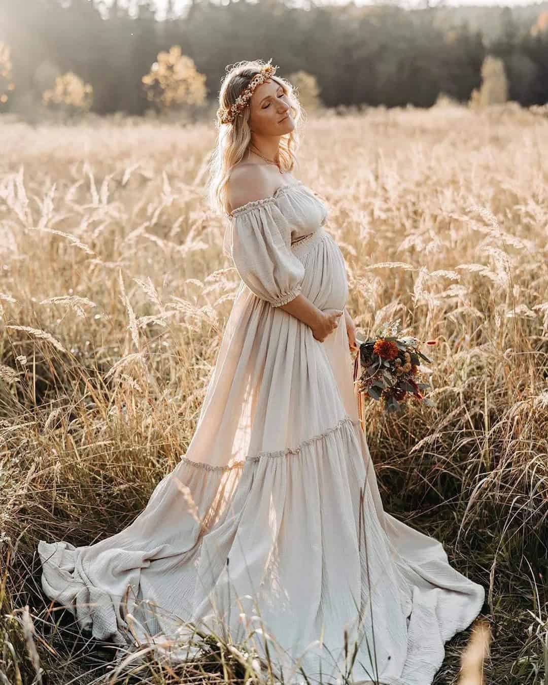 Boho Maternity Wedding  Gowns