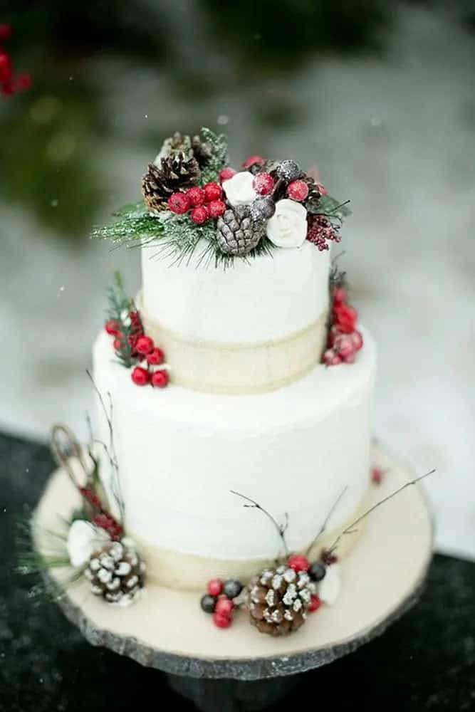 Christmas Wedding Cake Ideas