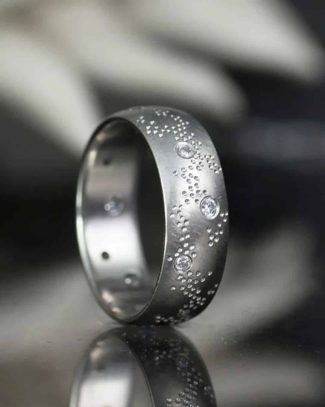 Modern Diamond Wedding Rings