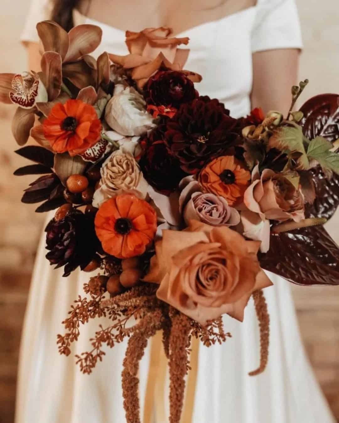 Cheerful Peach Bouquets