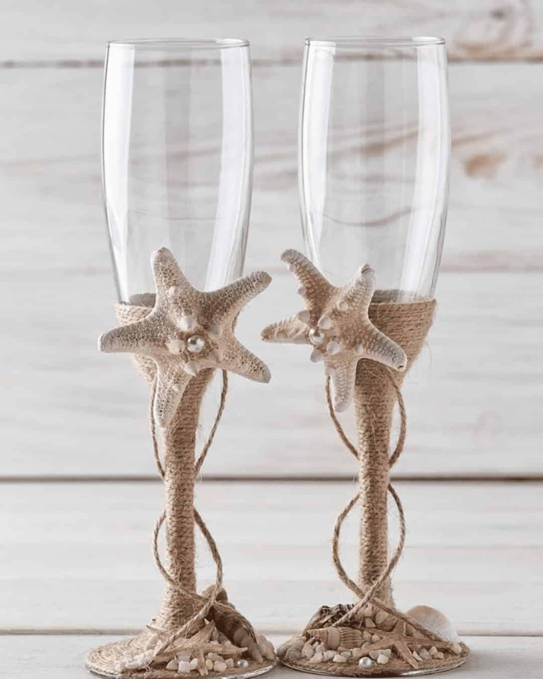 Beautiful Glasses For Beach Wedding