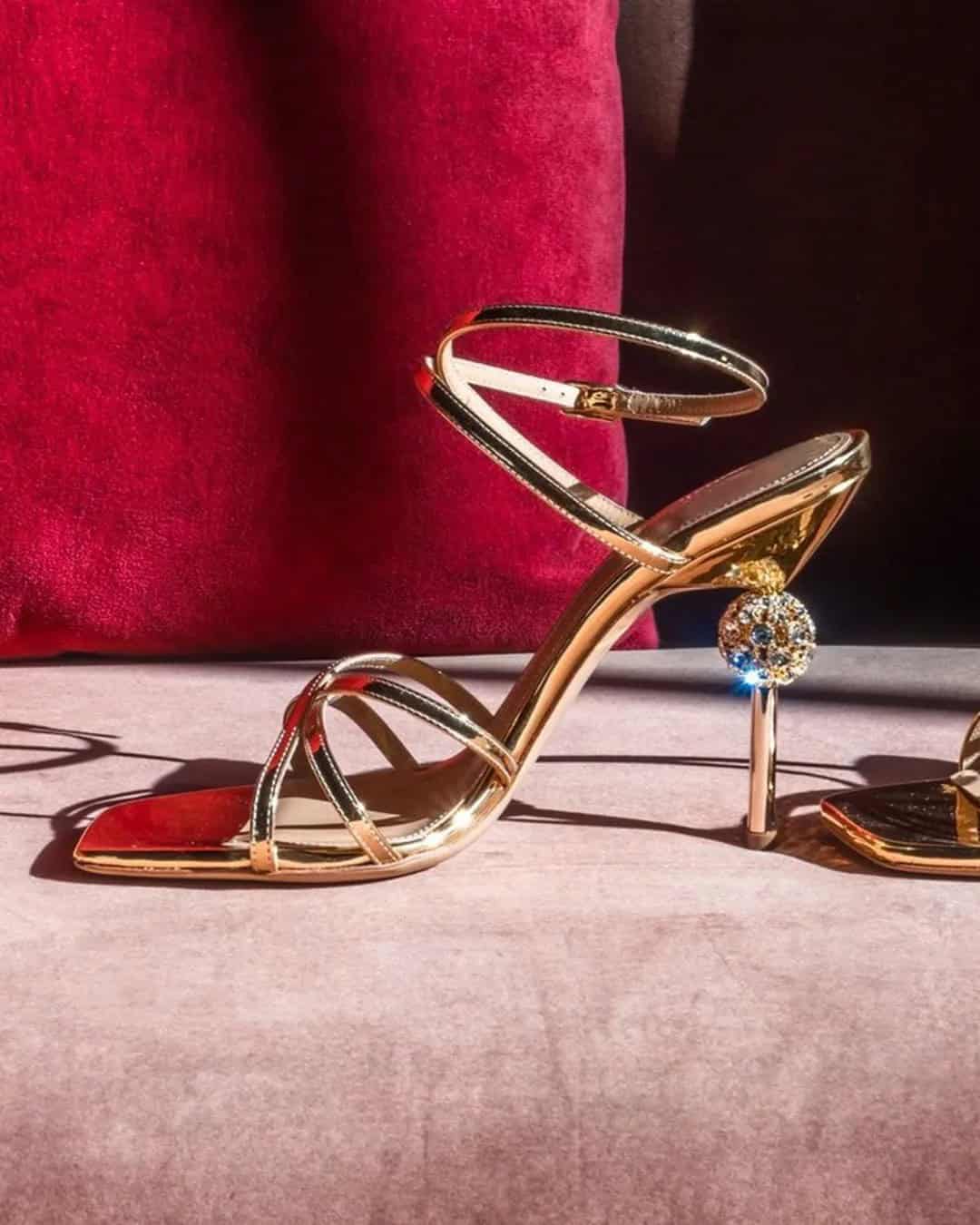 Gold Sandals For Wedding