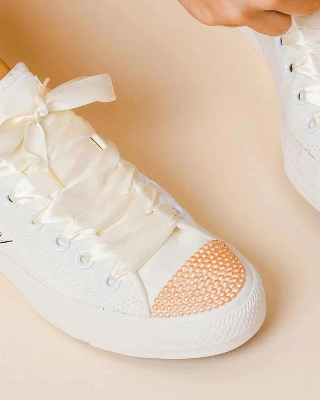 Dressy Wedding Sneakers For Bride