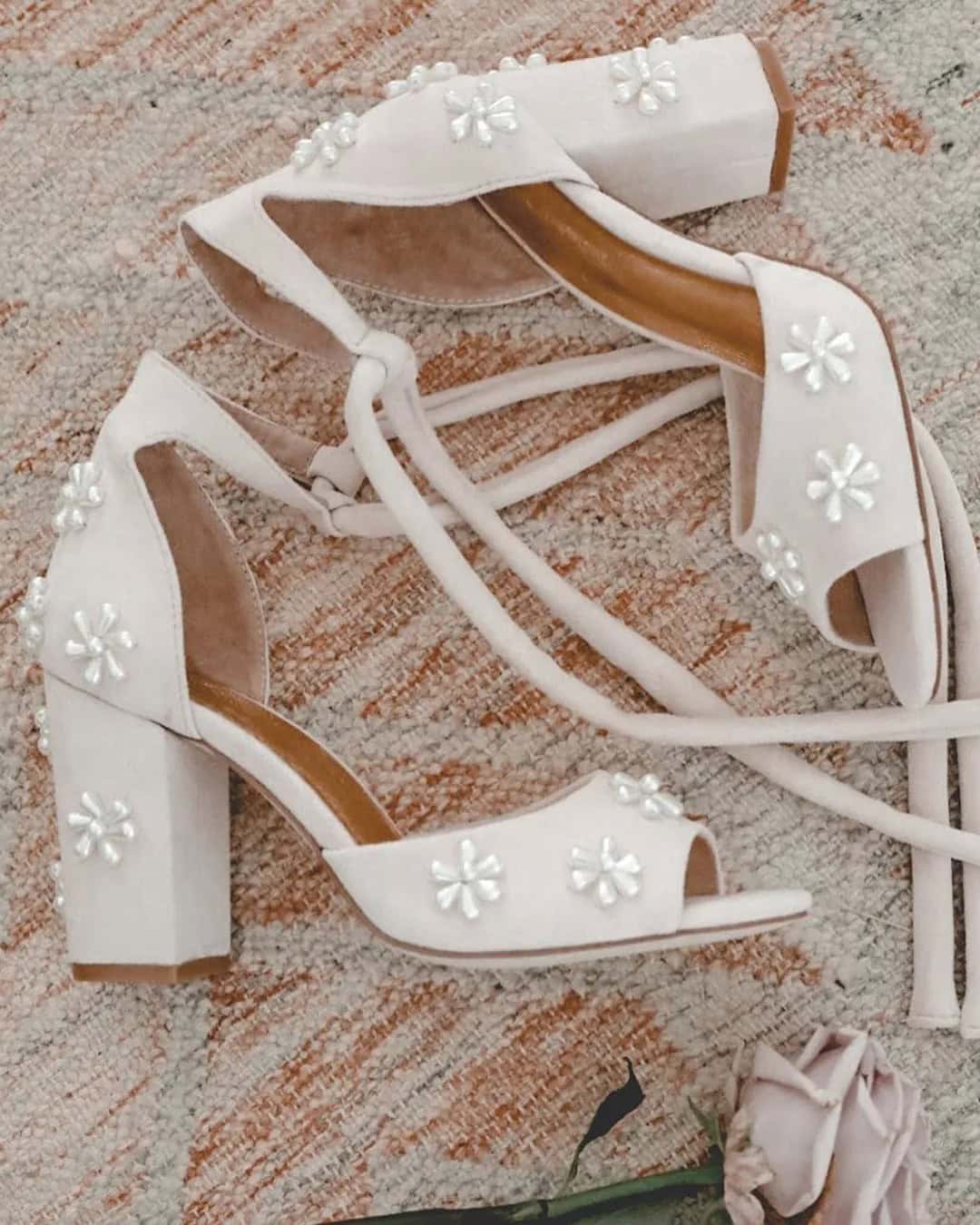 Ivory Low Heel Shoes