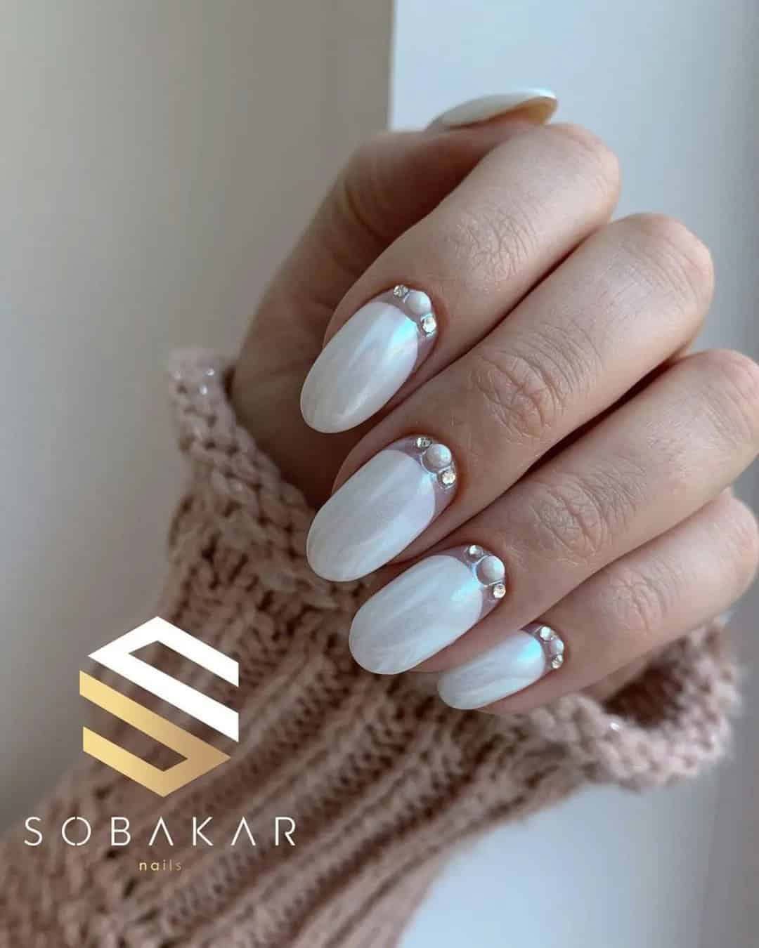 Classy Nails For Your Big Day