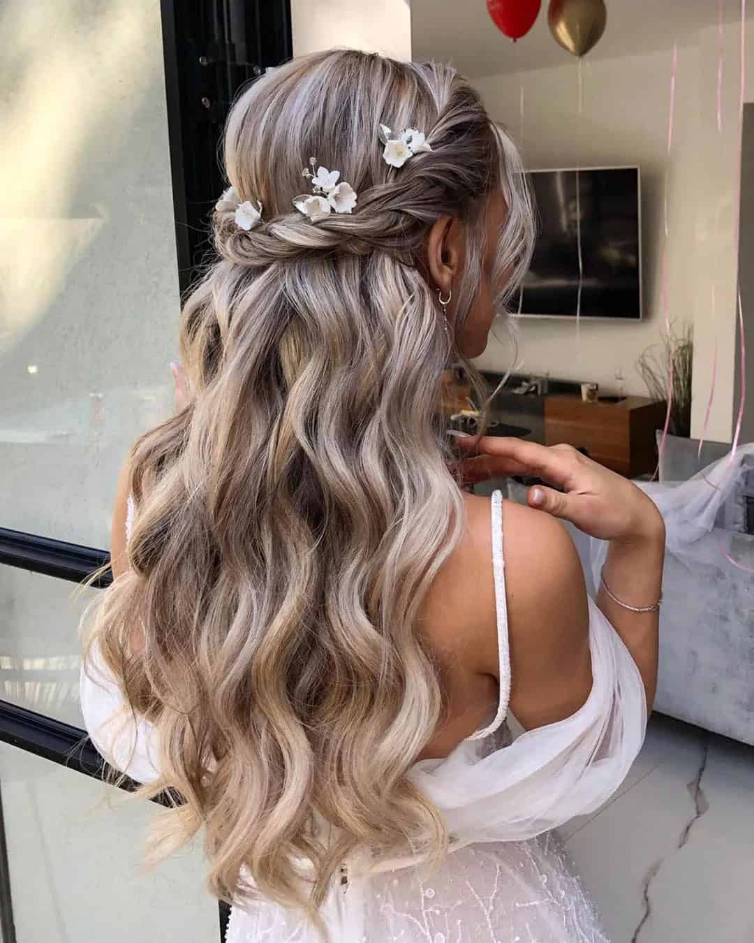 Down Wedding Hairstyles For Long Hair