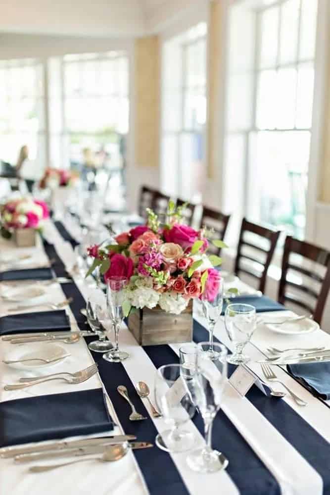 Nautical-Themed Wedding Reception