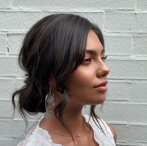 Chic boho style with wispy curls