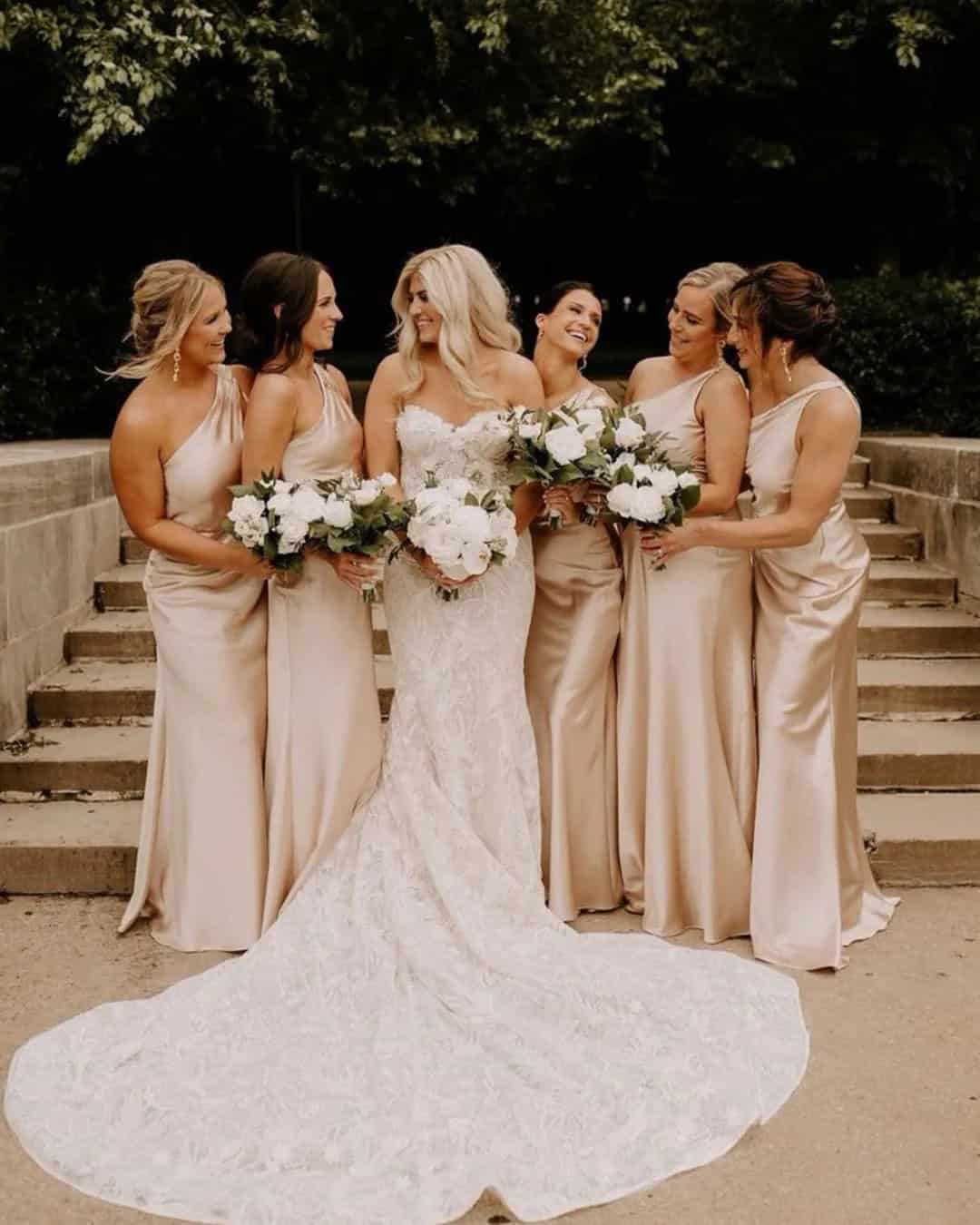 Gold Bridesmaid Dresses