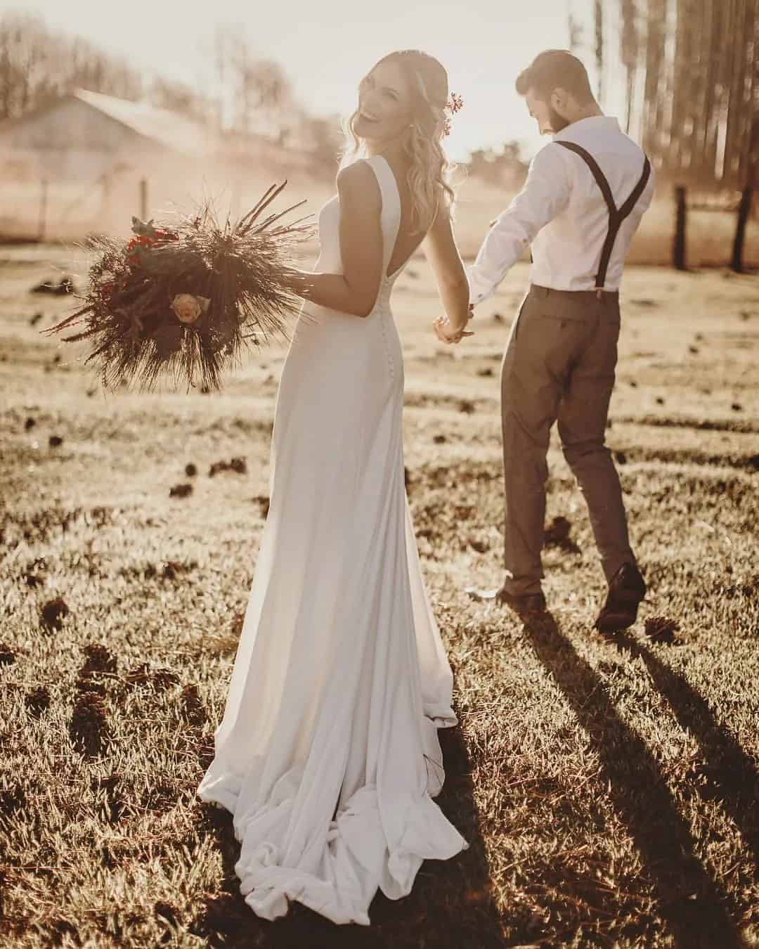 Simple Boho Dresses For Wedding