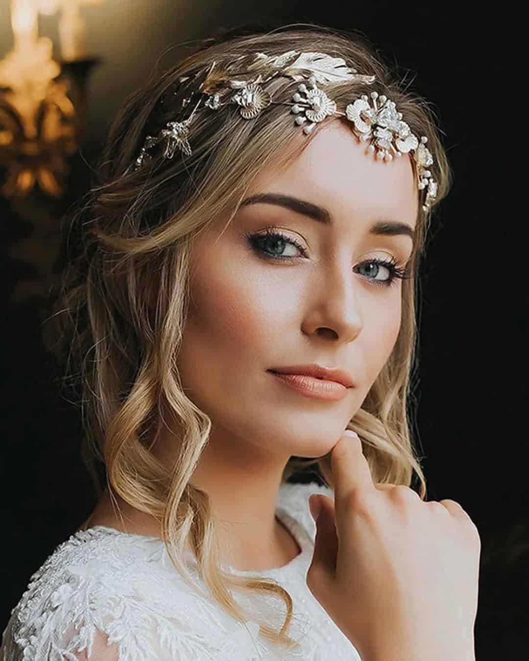 Bridal Hairdos With Side Bang