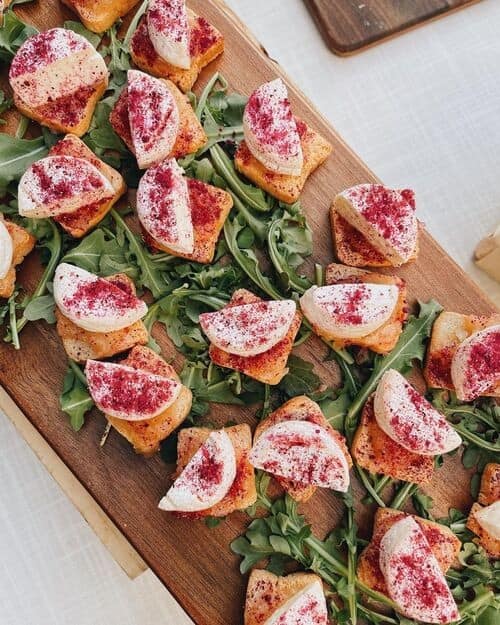 Onion Jam & Brie Toasts